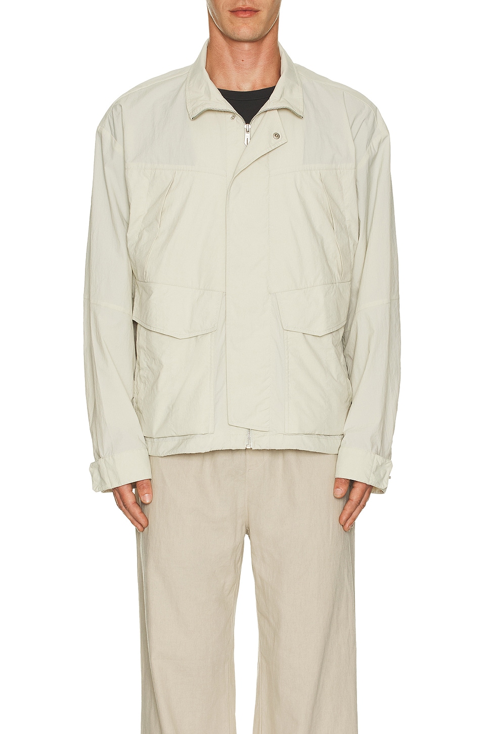 Image 4 of WAO Lightweight Utility Jacket in Ivory