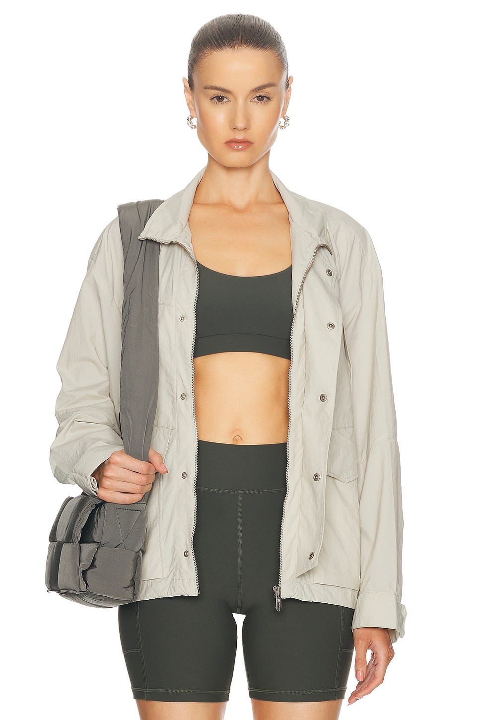 Image 1 of WAO Lightweight Utility Jacket in Ivory