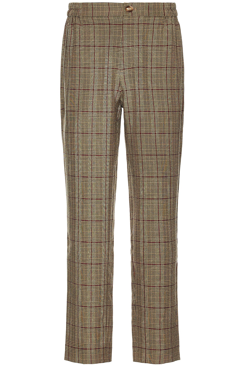 Image 1 of WAO Plaid Trouser in brown & black