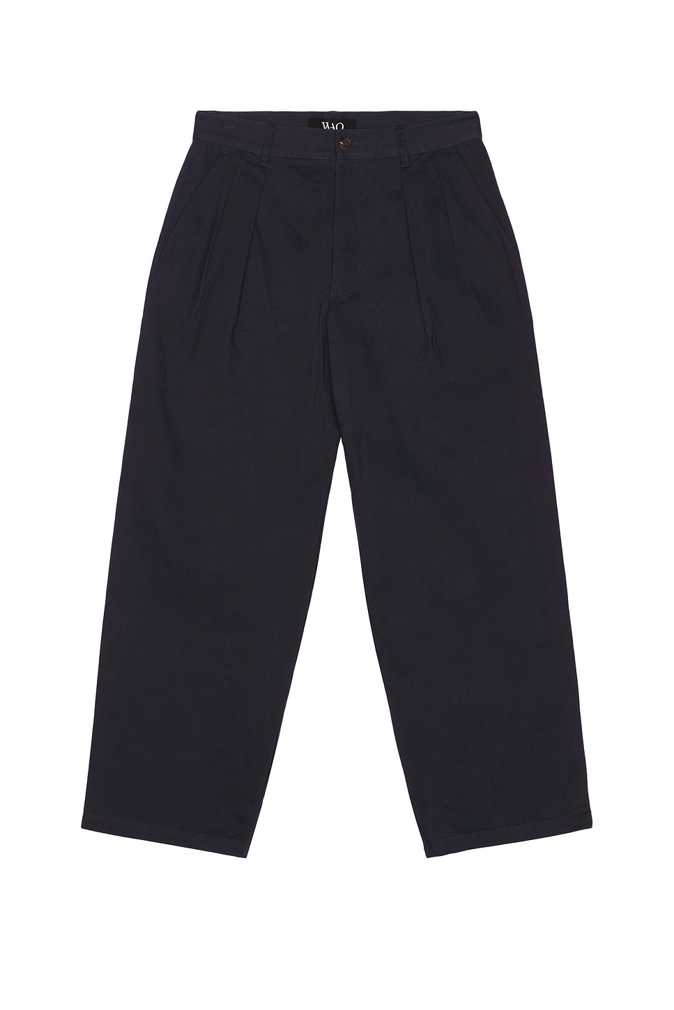 Image 1 of WAO Wide Leg Pleated Trouser in Navy