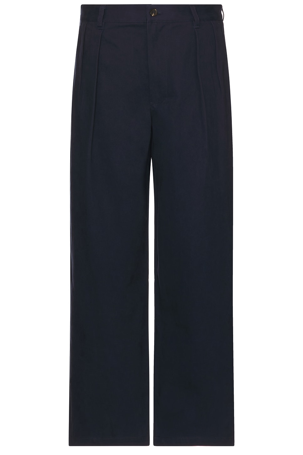 Image 1 of WAO Wide Leg Pleated Trouser in Navy