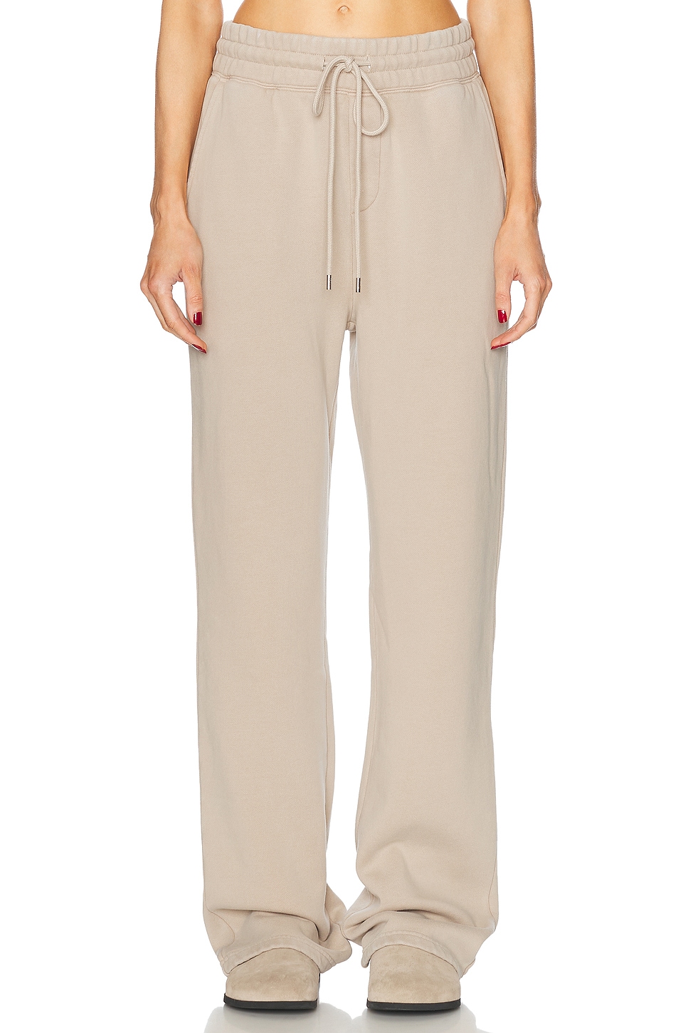 Image 1 of WAO The Fleece Trouser in Washed Sand