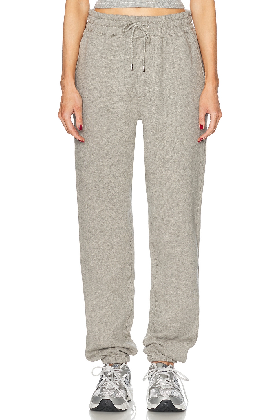 Image 1 of WAO The Fleece Jogger in Heather Grey