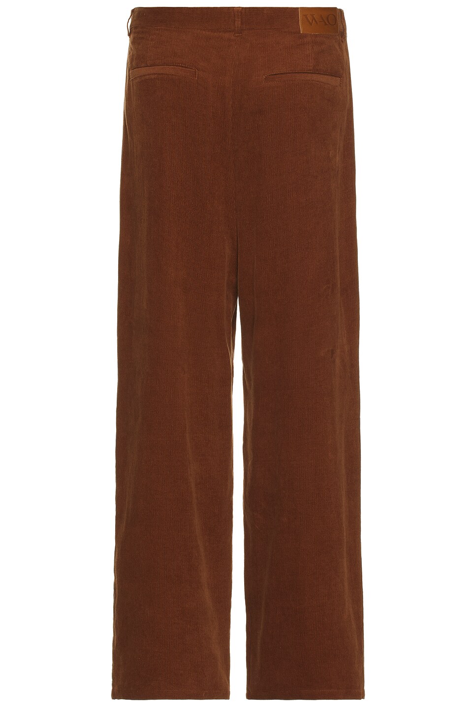 WAO WIDE LEG PLEATED CORDUROY PANT