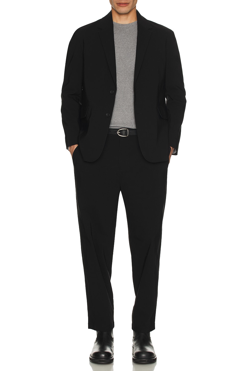 Image 1 of WAO Casual Everyday Relaxed Pant in Black