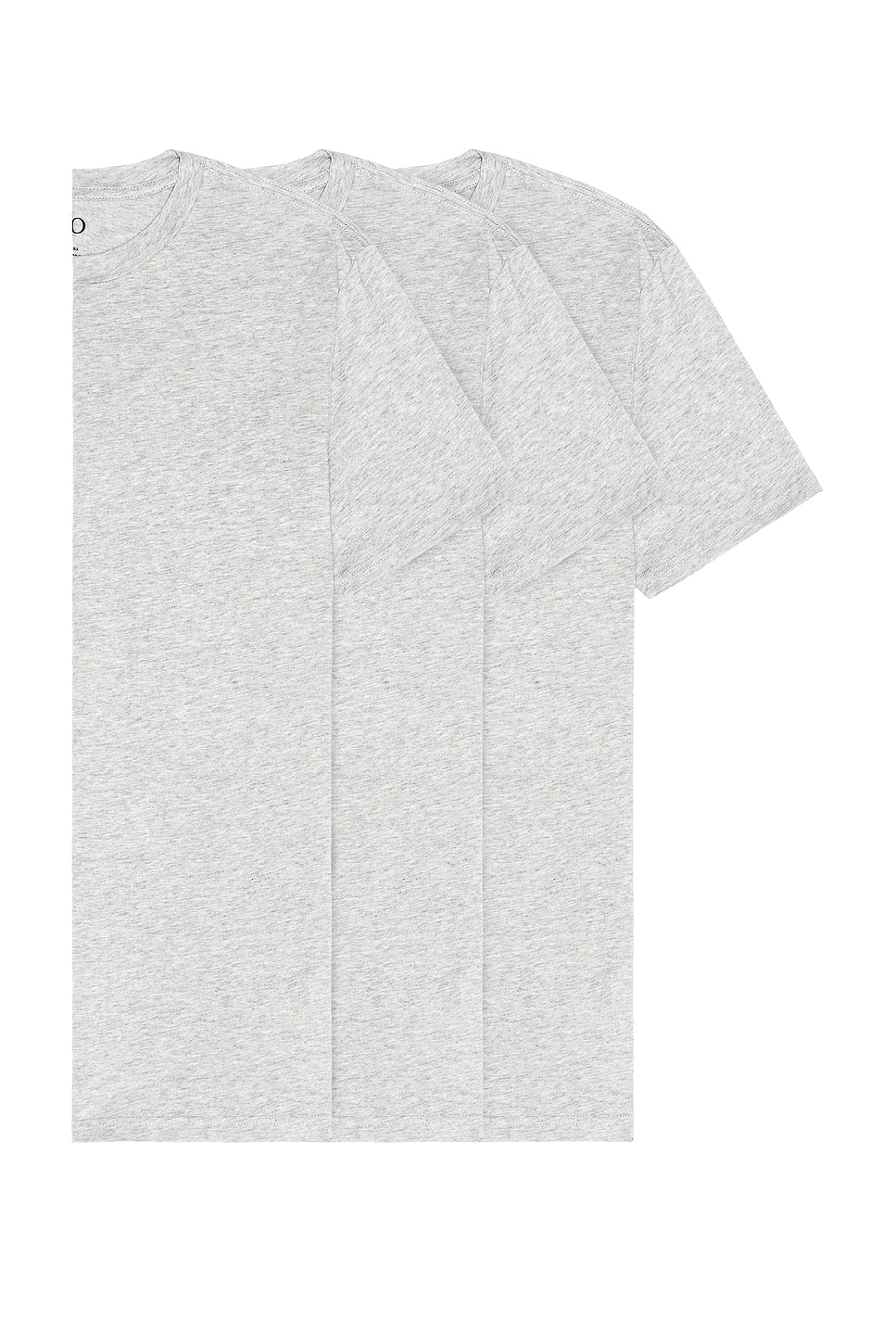 Image 1 of WAO The Standard Tee 3 Pack in heather grey