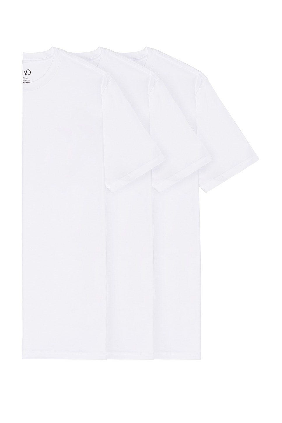 Image 1 of WAO The Standard Tee 3 Pack Pack in white