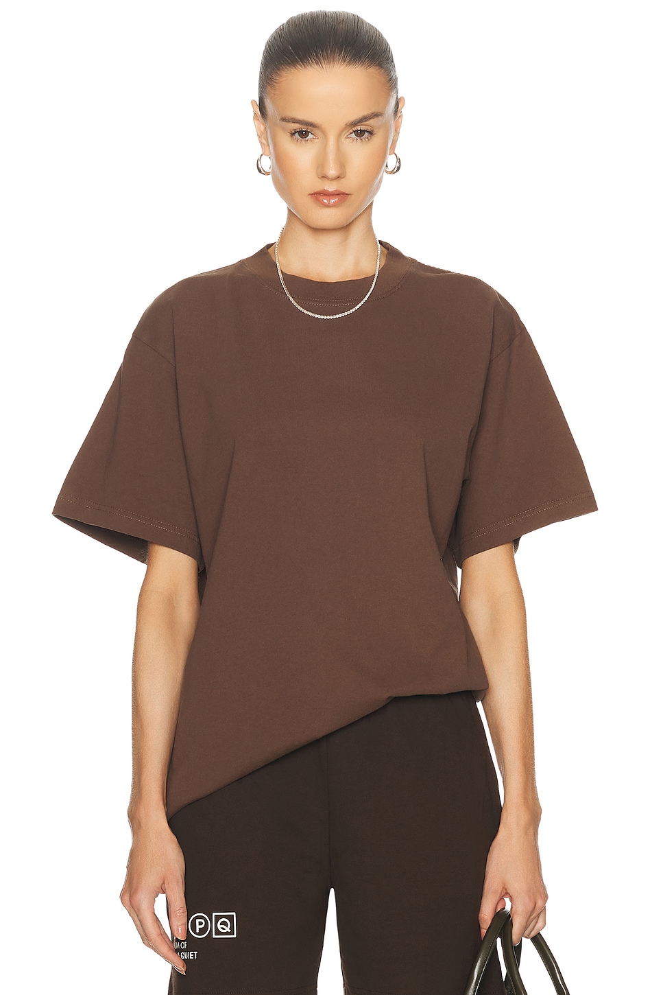 Image 1 of WAO The Oversized Tee in Brown