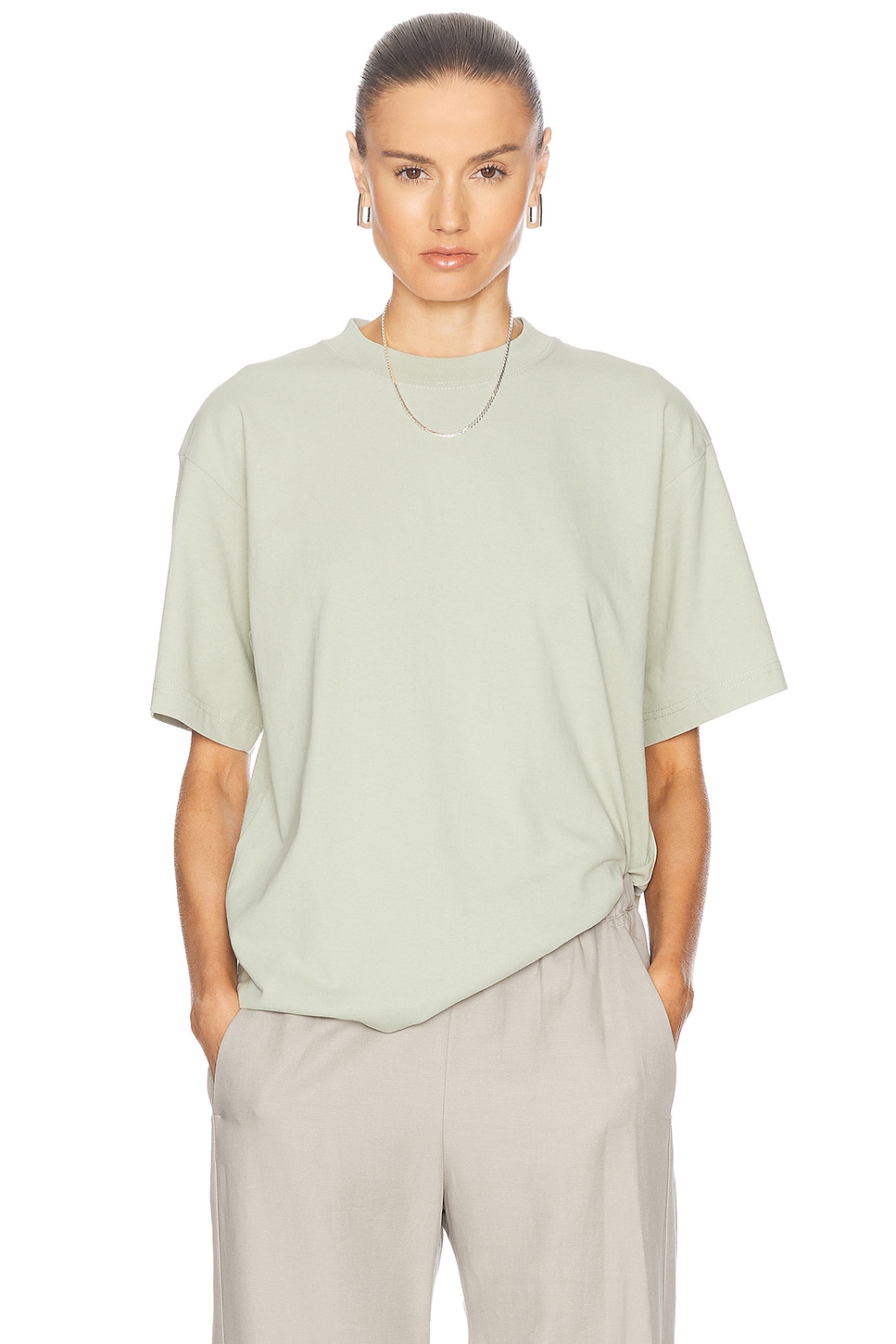 The Oversized Tee in Sage