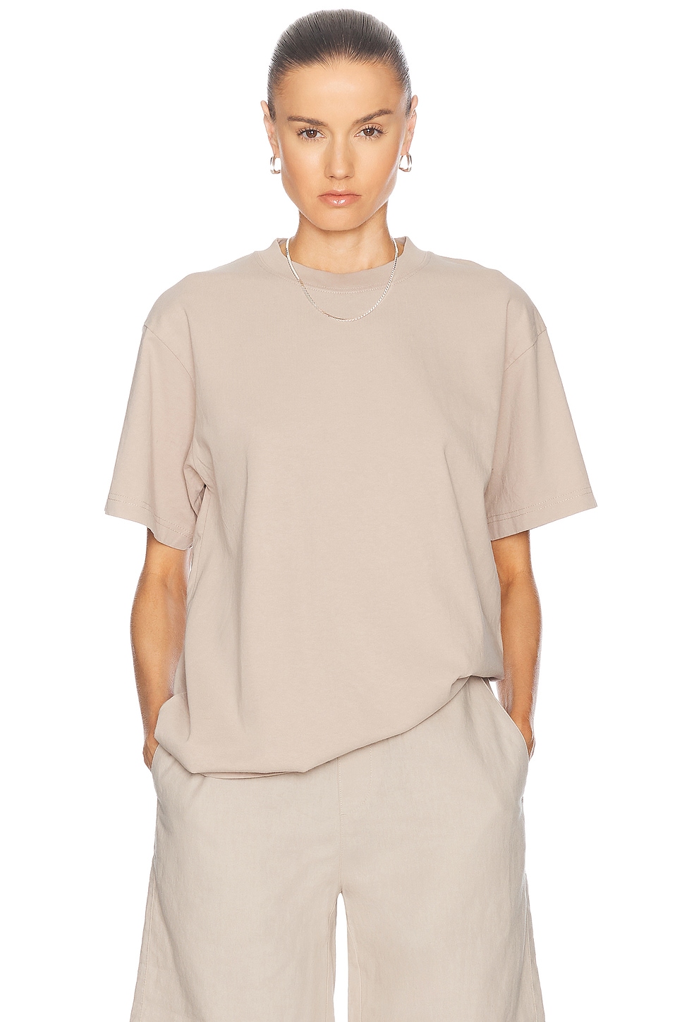 The Oversized Tee in Tan