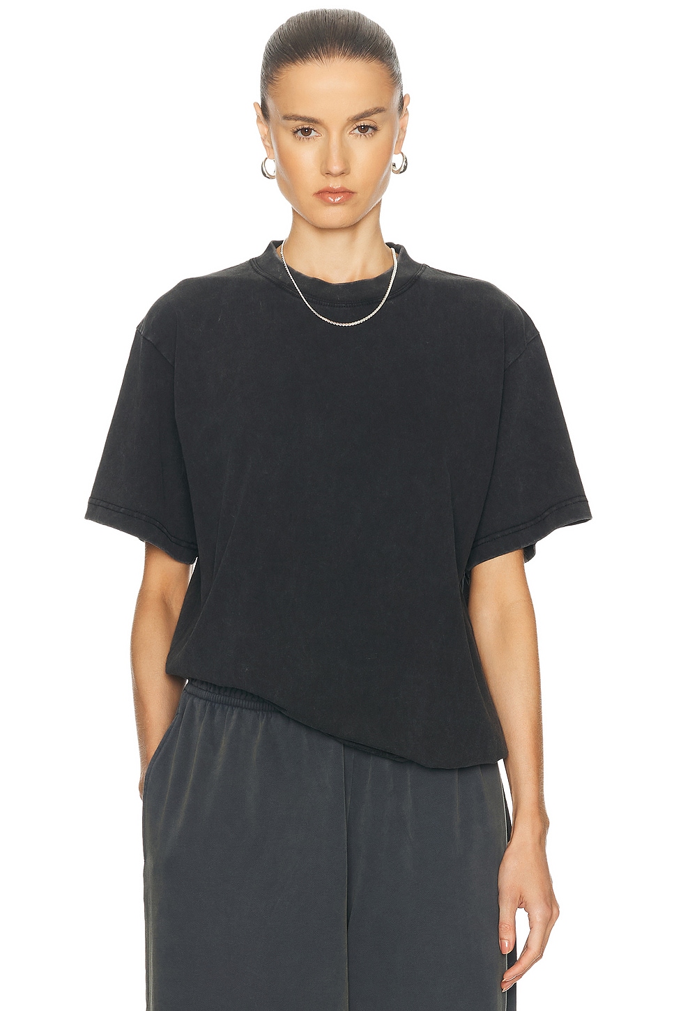 Image 1 of WAO The Oversized Tee in Washed Navy