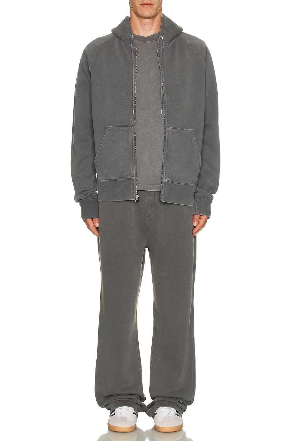 WAO The Relaxed Tee in Washed Charcoal FWRD