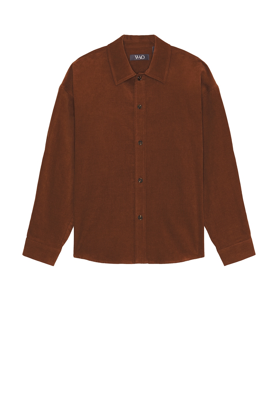 Image 1 of WAO Oversized Corduroy Shirt in brown