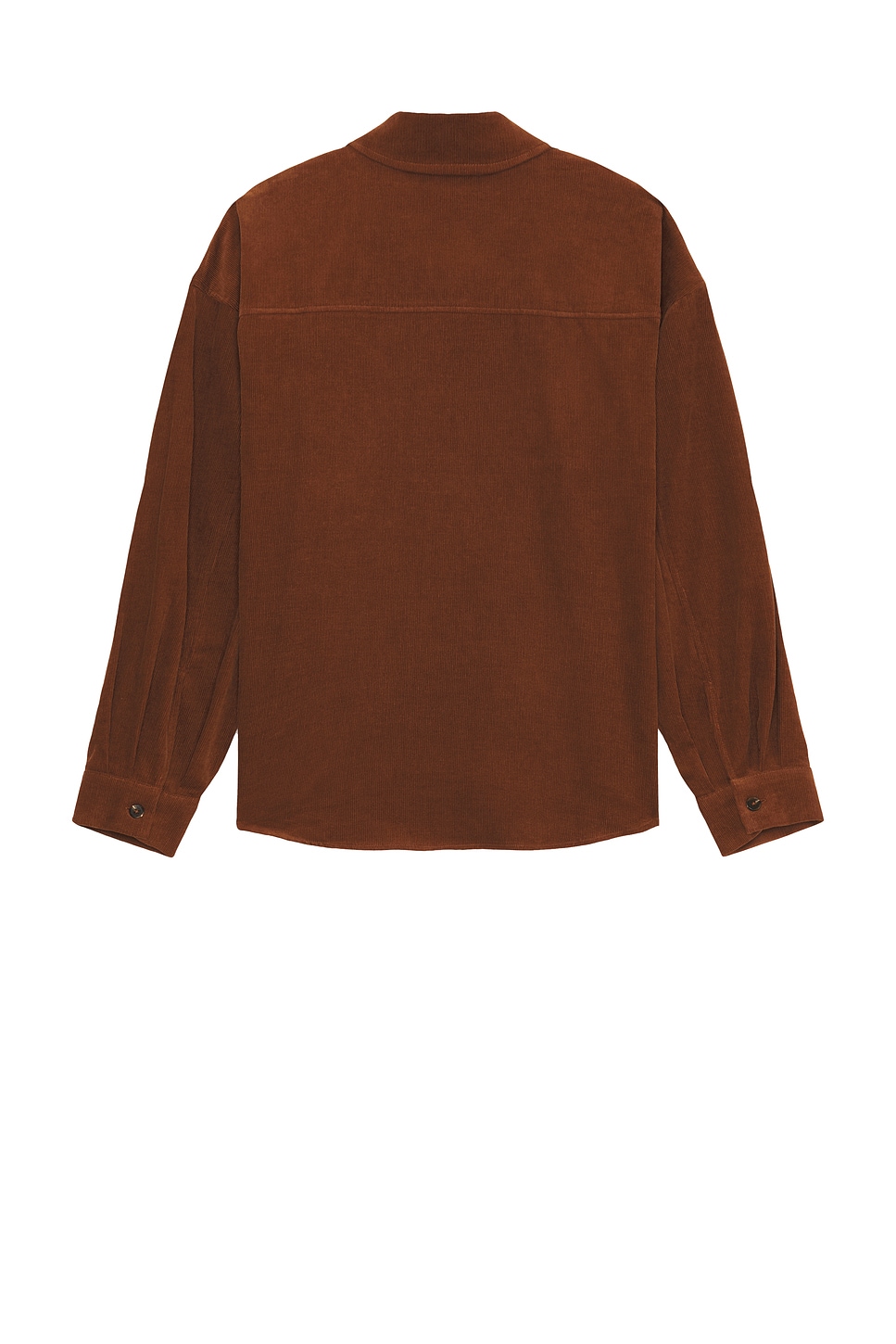 Wao Oversized Corduroy Shirt In Brown
