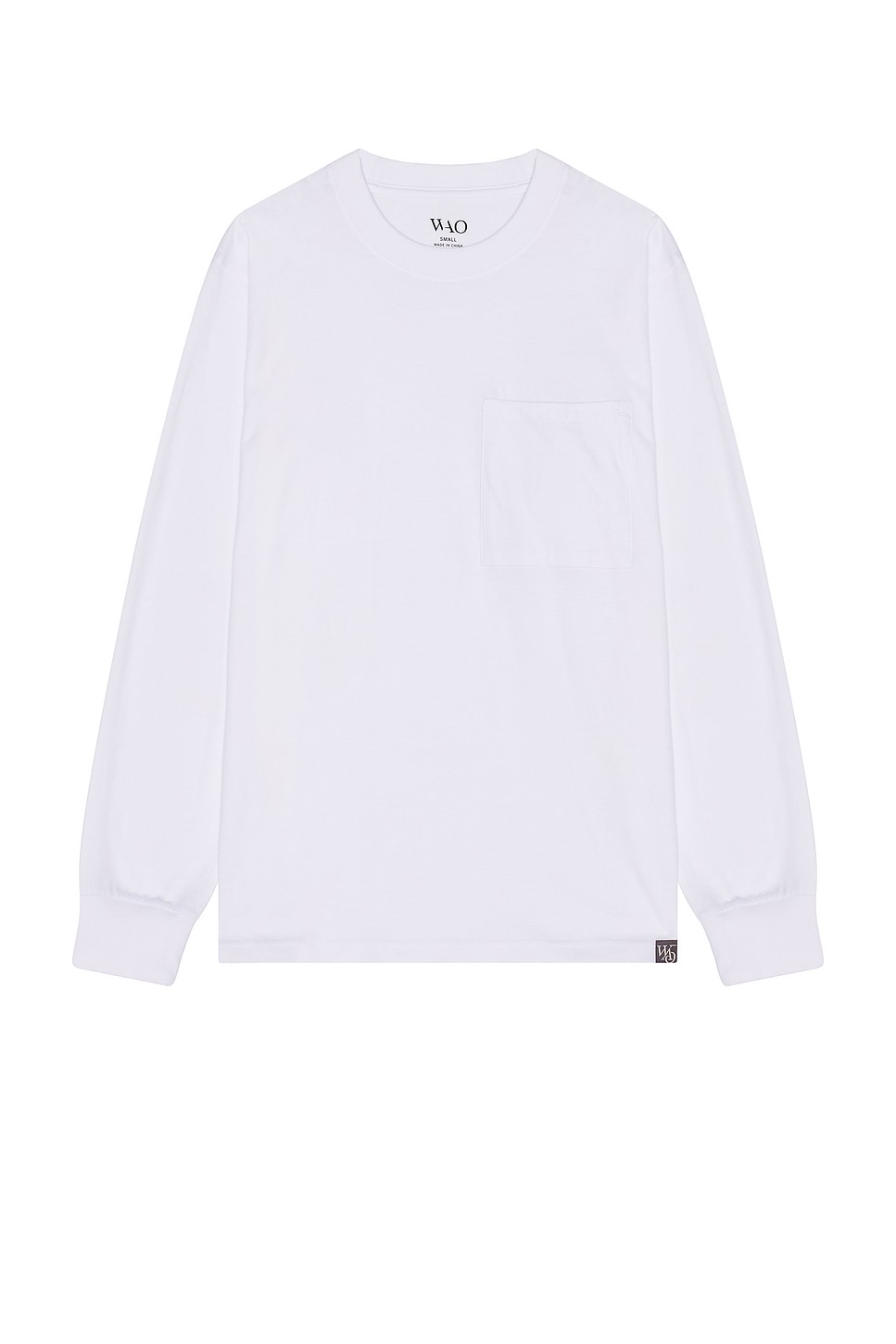 The Long Sleeve Pocket Tee in White