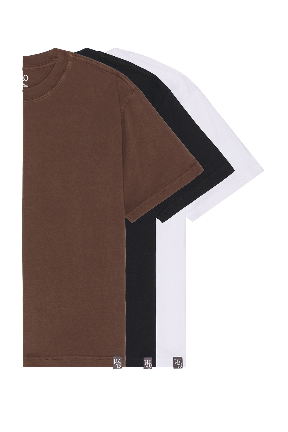 The Relaxed Tee: 3 Pack in Brown