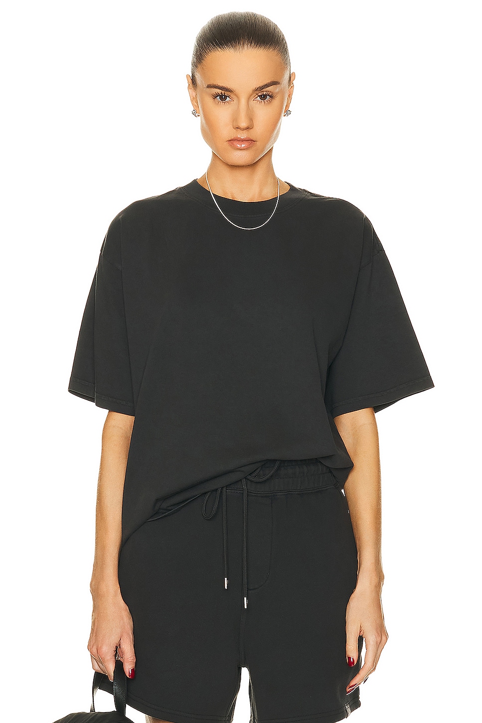 Image 1 of WAO The Relaxed Tee in Washed Black