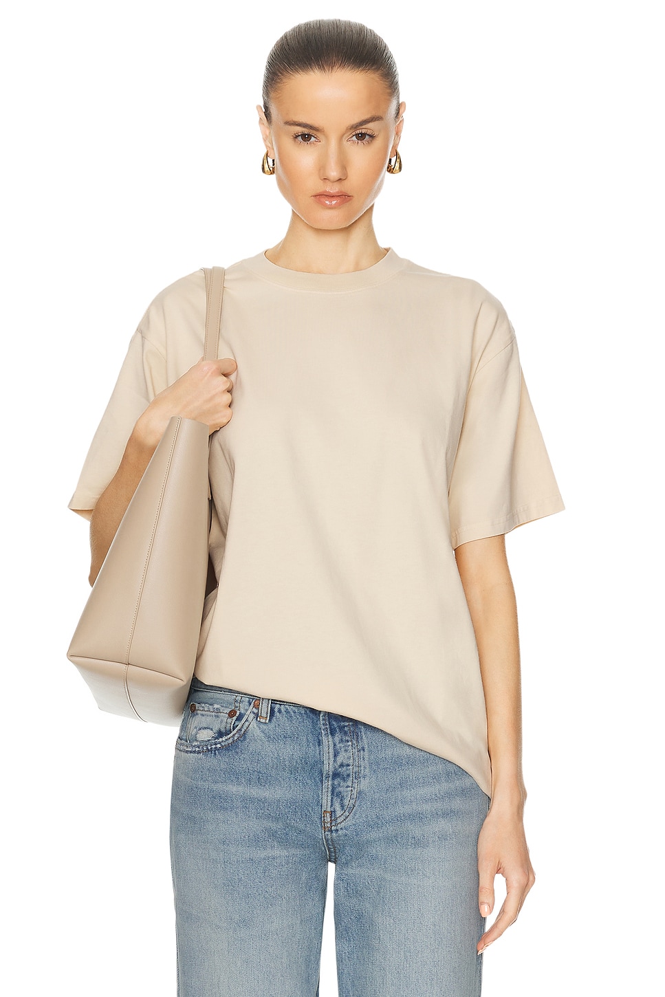 Image 1 of WAO The Relaxed Tee in Natural