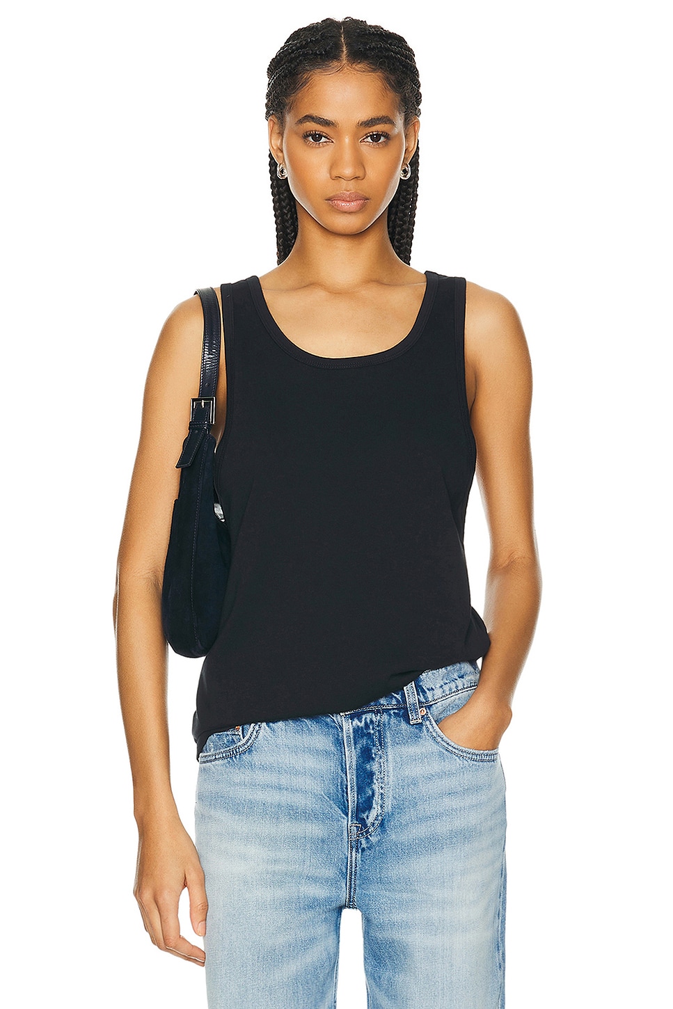 Image 1 of WAO The Relaxed Tank in Black