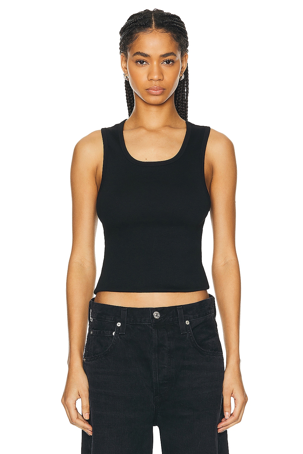 Image 1 of WAO The Fitted Tank in Black