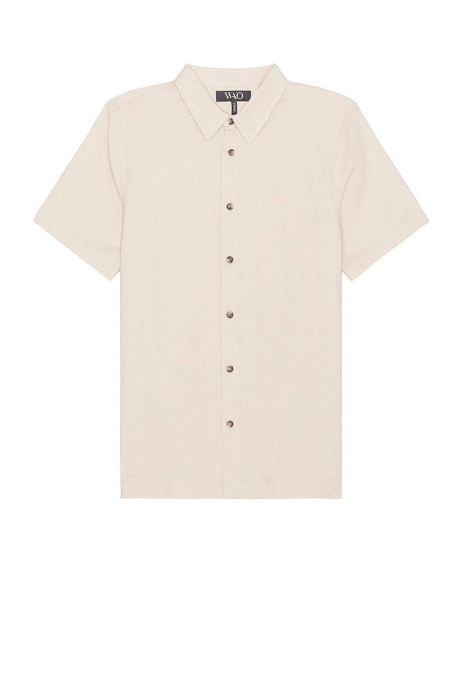 Image 1 of WAO The Short Sleeve Shirt in Natural