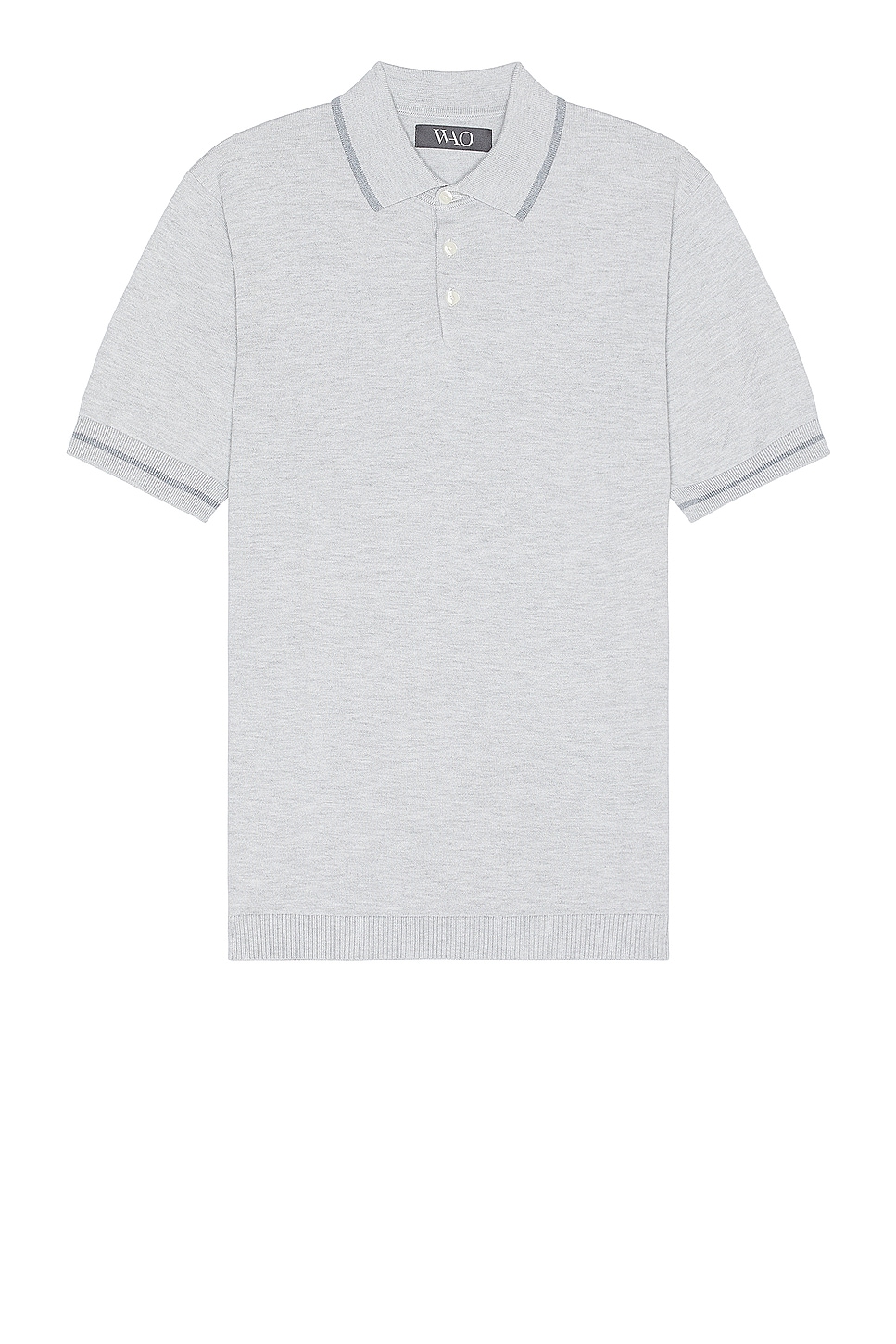 Image 1 of WAO Everyday Luxe Polo in Heather Grey