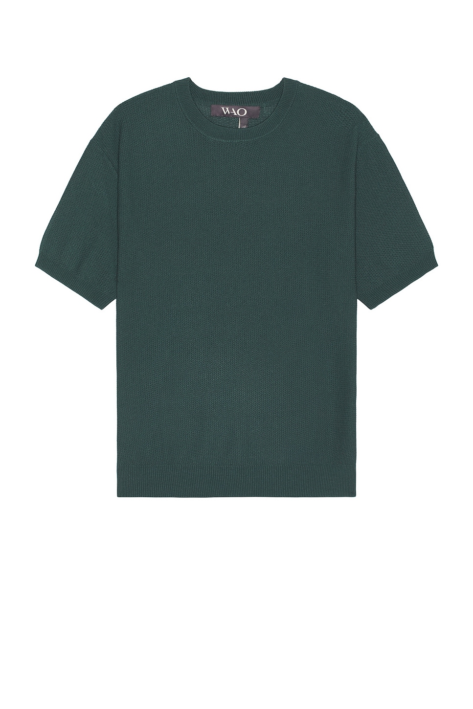 Image 1 of WAO Textured Knit Tee in Mint