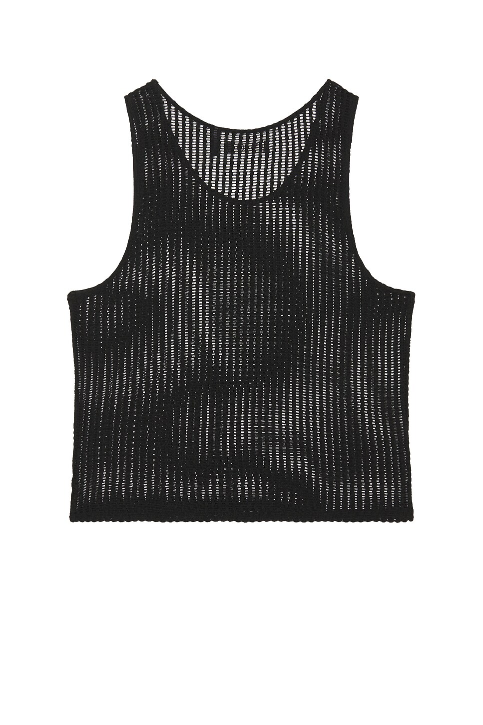 Shop Wao Crochet Tank Top In Black