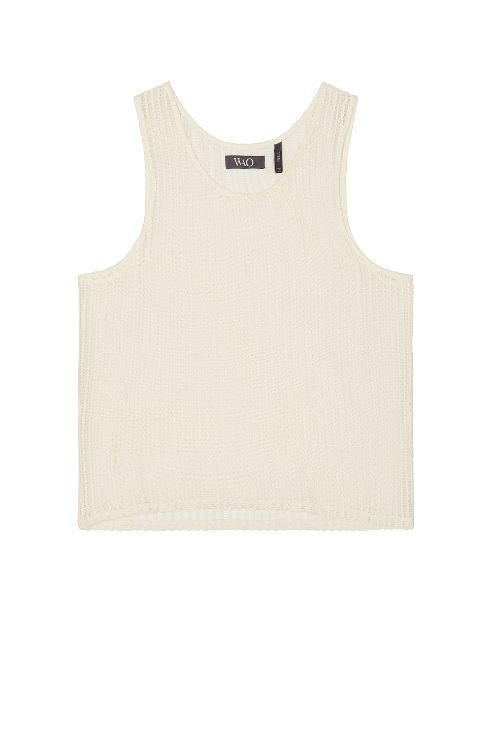 Image 1 of WAO Crochet Tank Top in Ivory