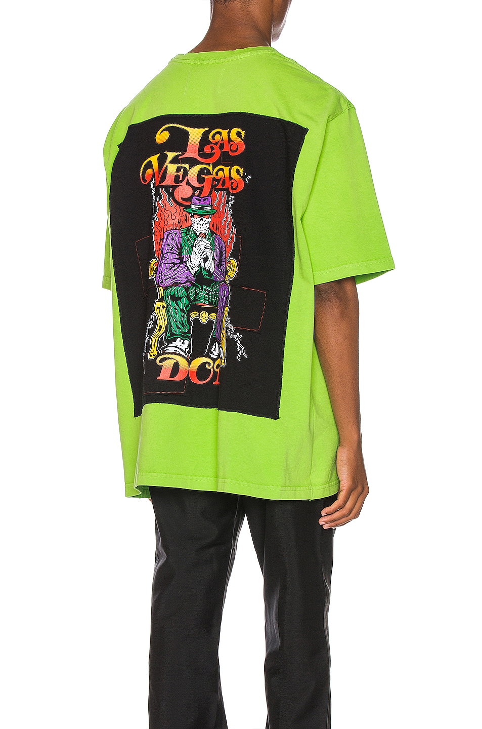 Image 1 of Warren Lotas Oversized Patch Tee in Lime Green