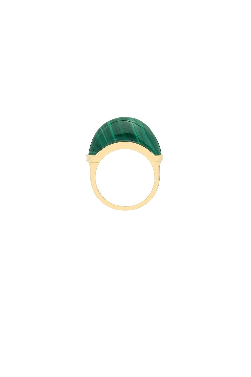 Image 1 of Wyld Box Luna Malechite Ring in 18k Yellow Gold & Malachite