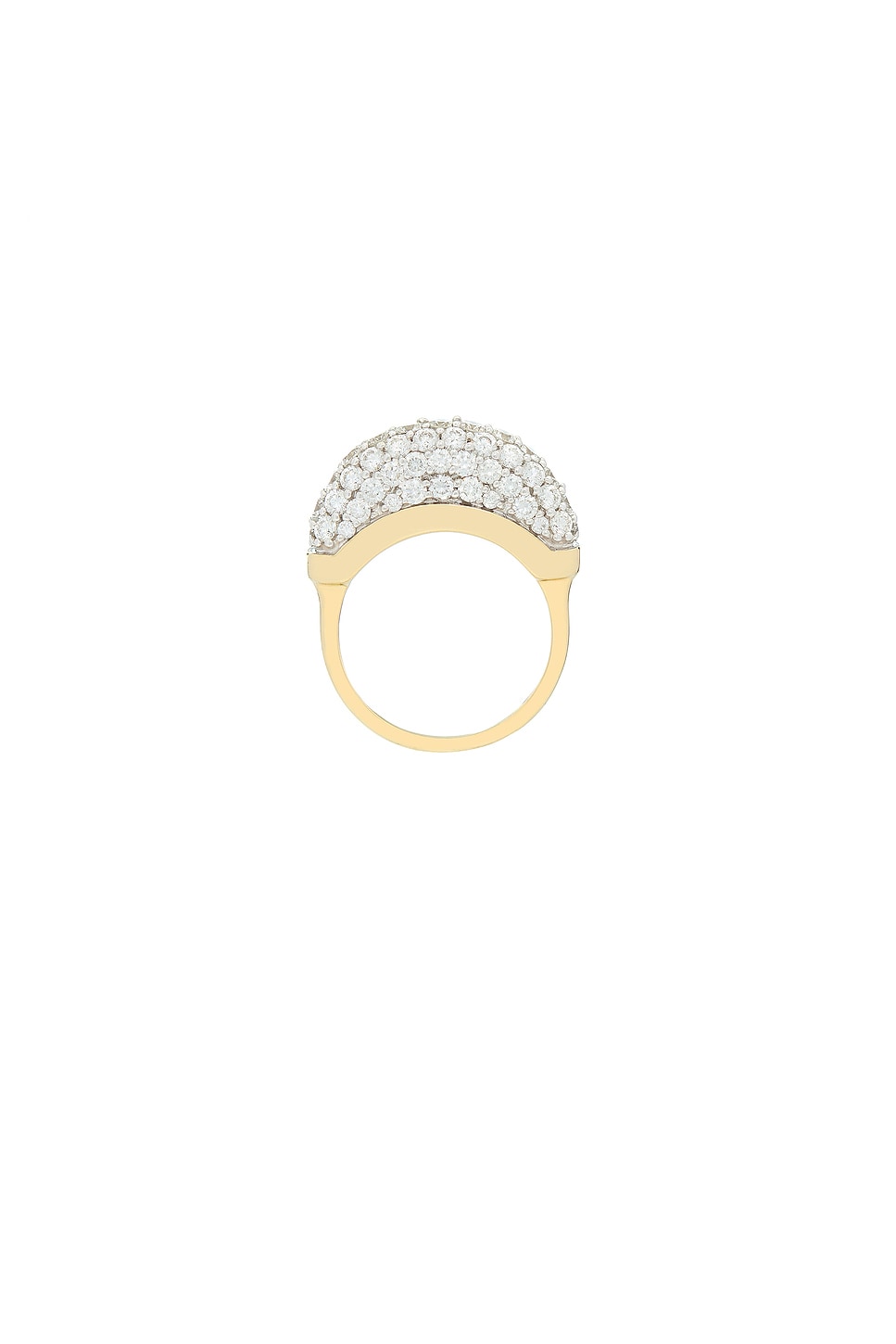 Image 1 of Wyld Box Luna Pave Mini Ring in 18k Yellow Gold & Pave Diamonds