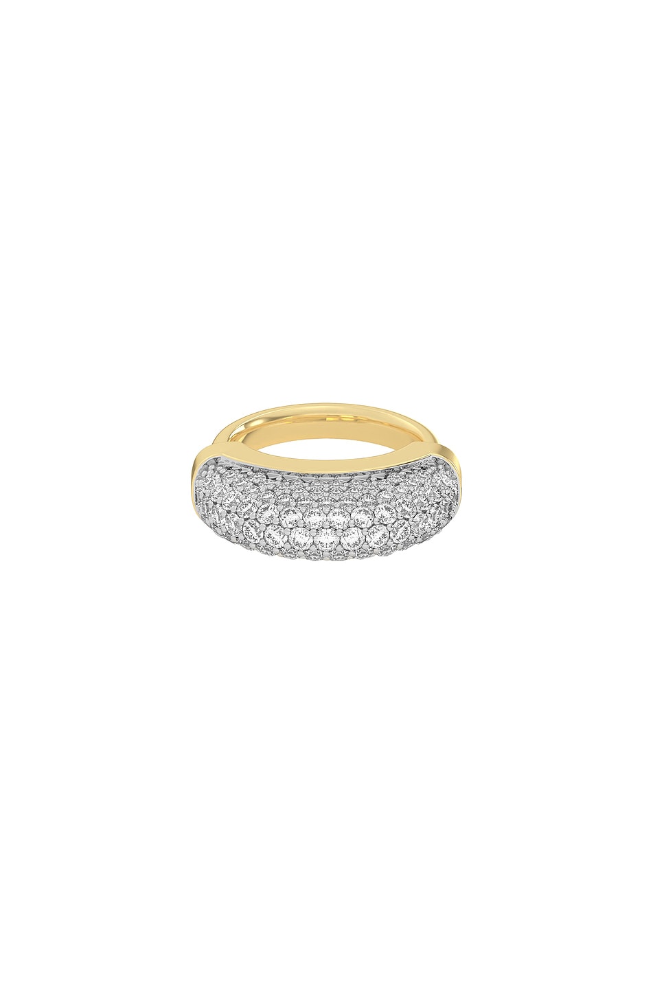 Image 1 of Wyld Box Luna Pave Ring in 18k Yellow Gold & Pave Diamonds