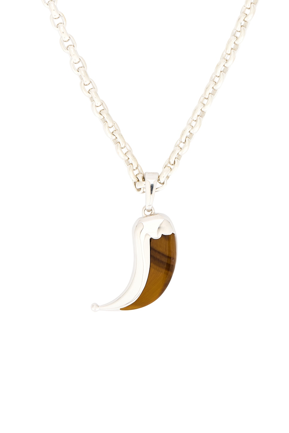 Wyld Box Luna Dorian Horn Pendant In Metallic