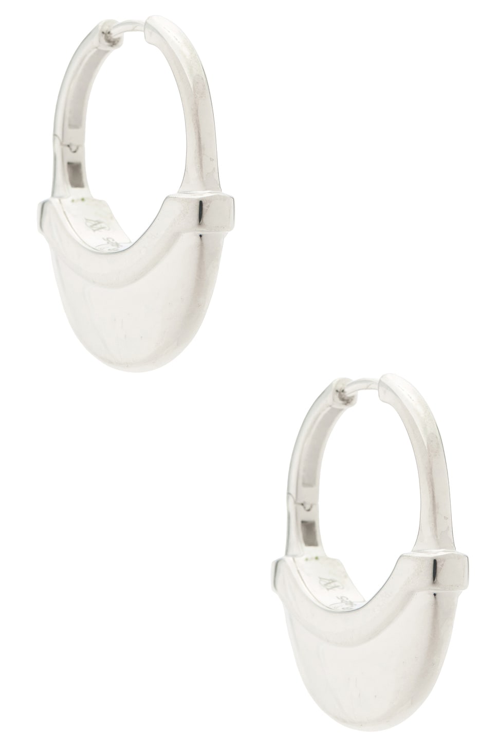 Image 1 of Wyld Box Luna Large Hoop Earrings in Silver
