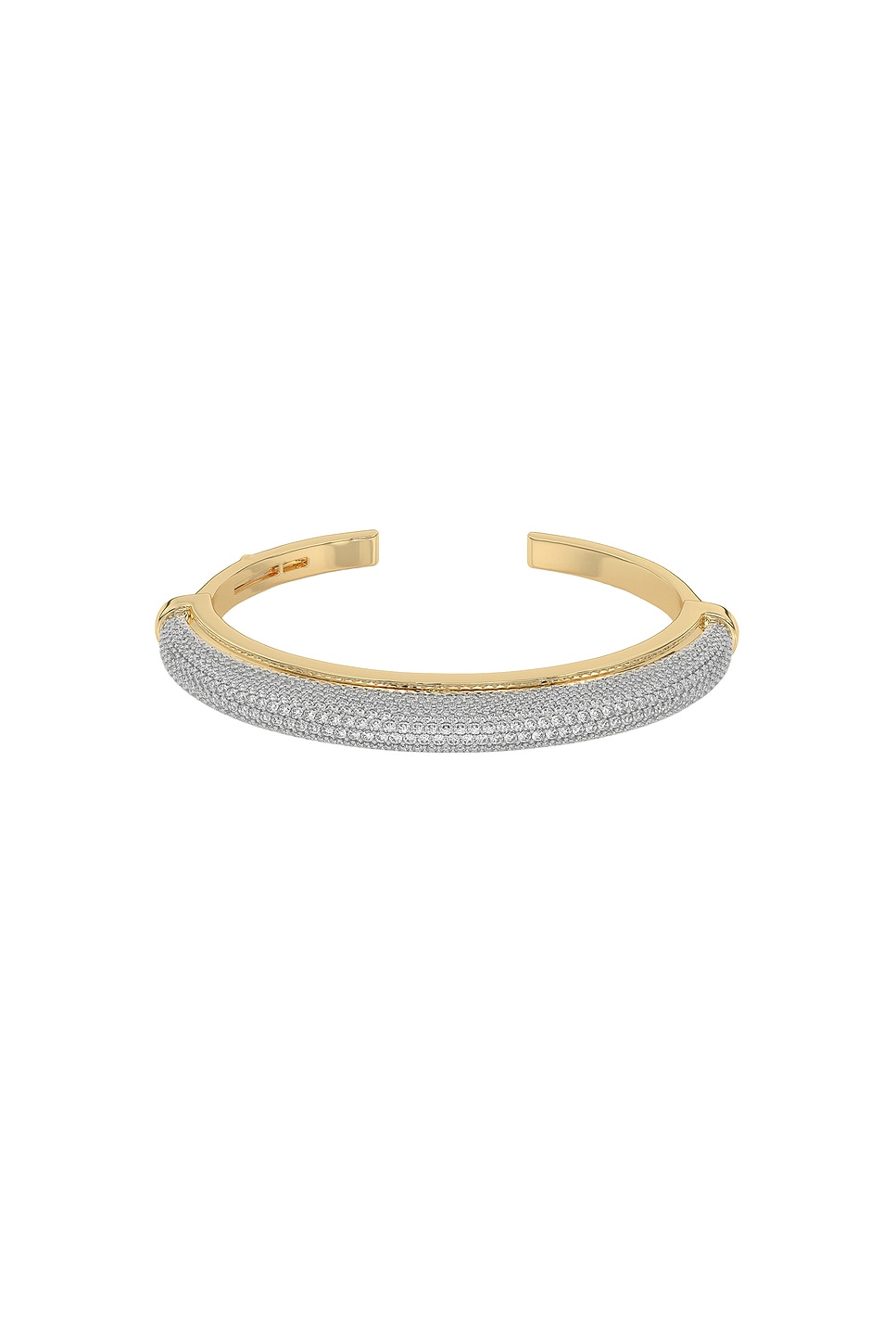 Image 1 of Wyld Box Luna Pave Cuff Bracelet in 18k Yellow Gold & Pave Diamonds