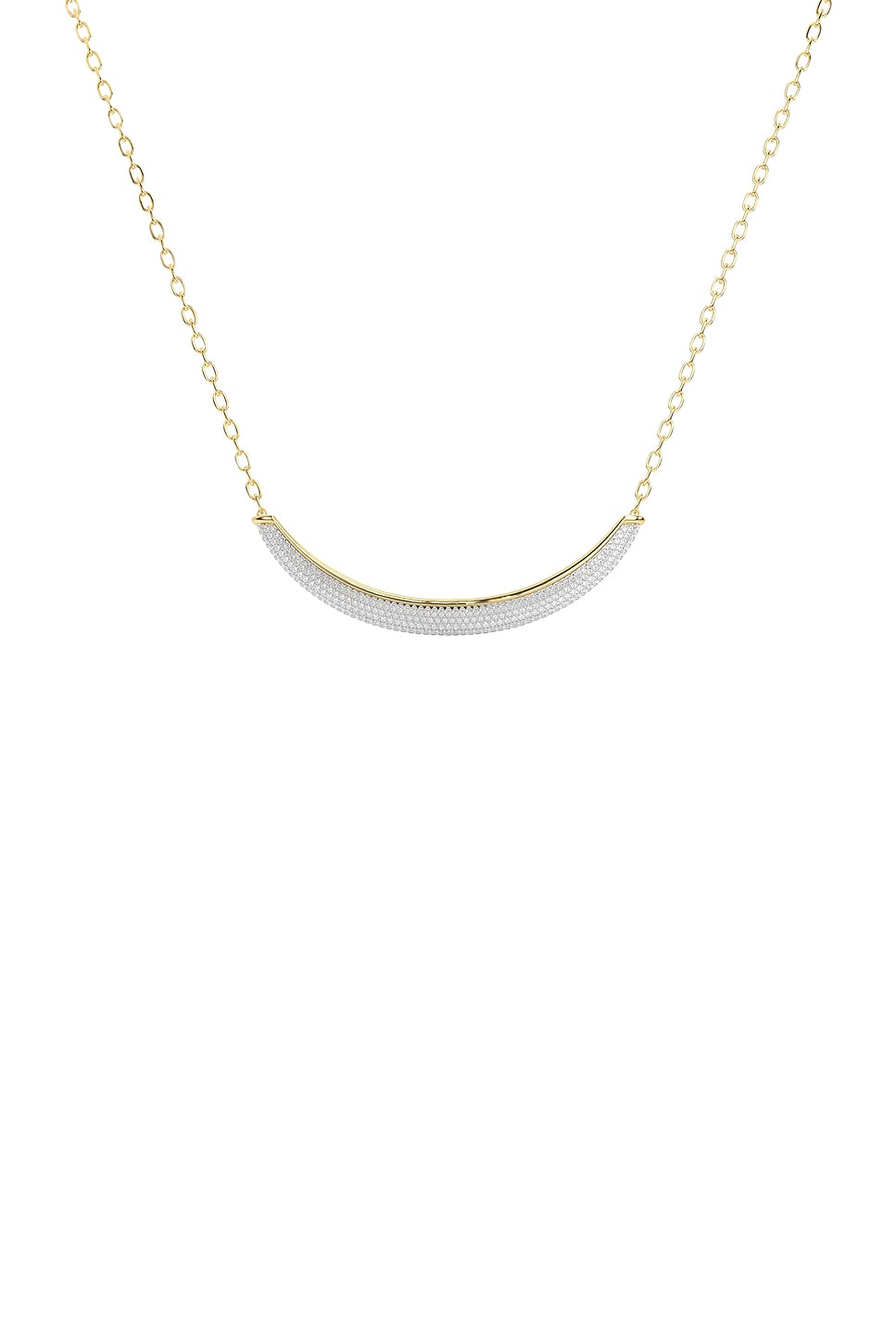 Image 1 of Wyld Box Luna Pave Necklace in 18k Yellow Gold & Pave Diamonds