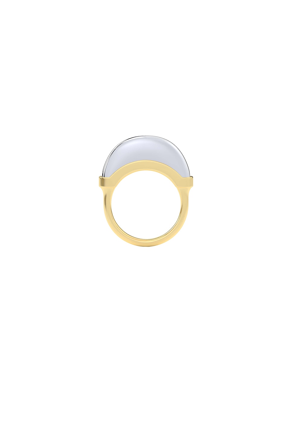 Image 1 of Wyld Box Luna Mini Ring in 18k Yellow Gold & White Gold