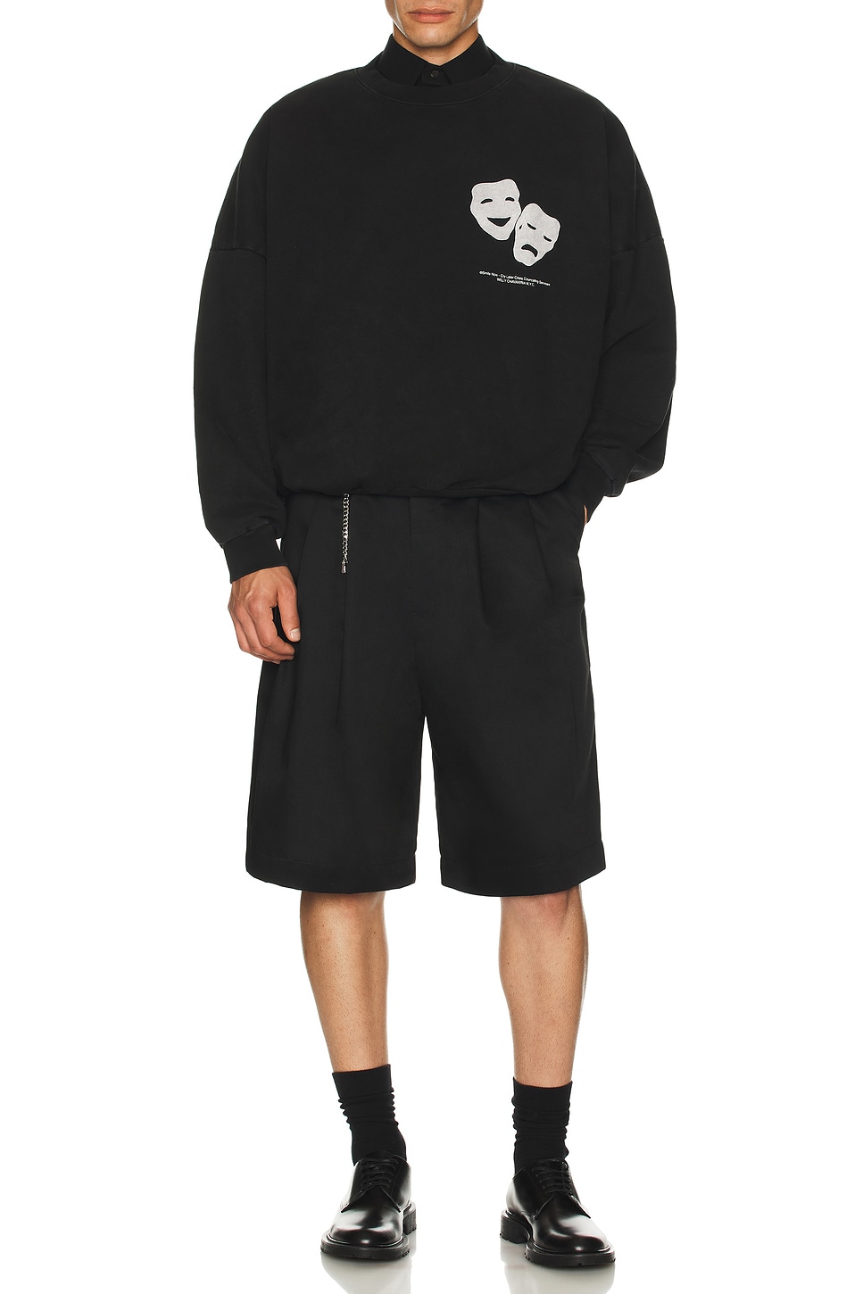 Image 1 of Willy Chavarria Borracho Short in Black
