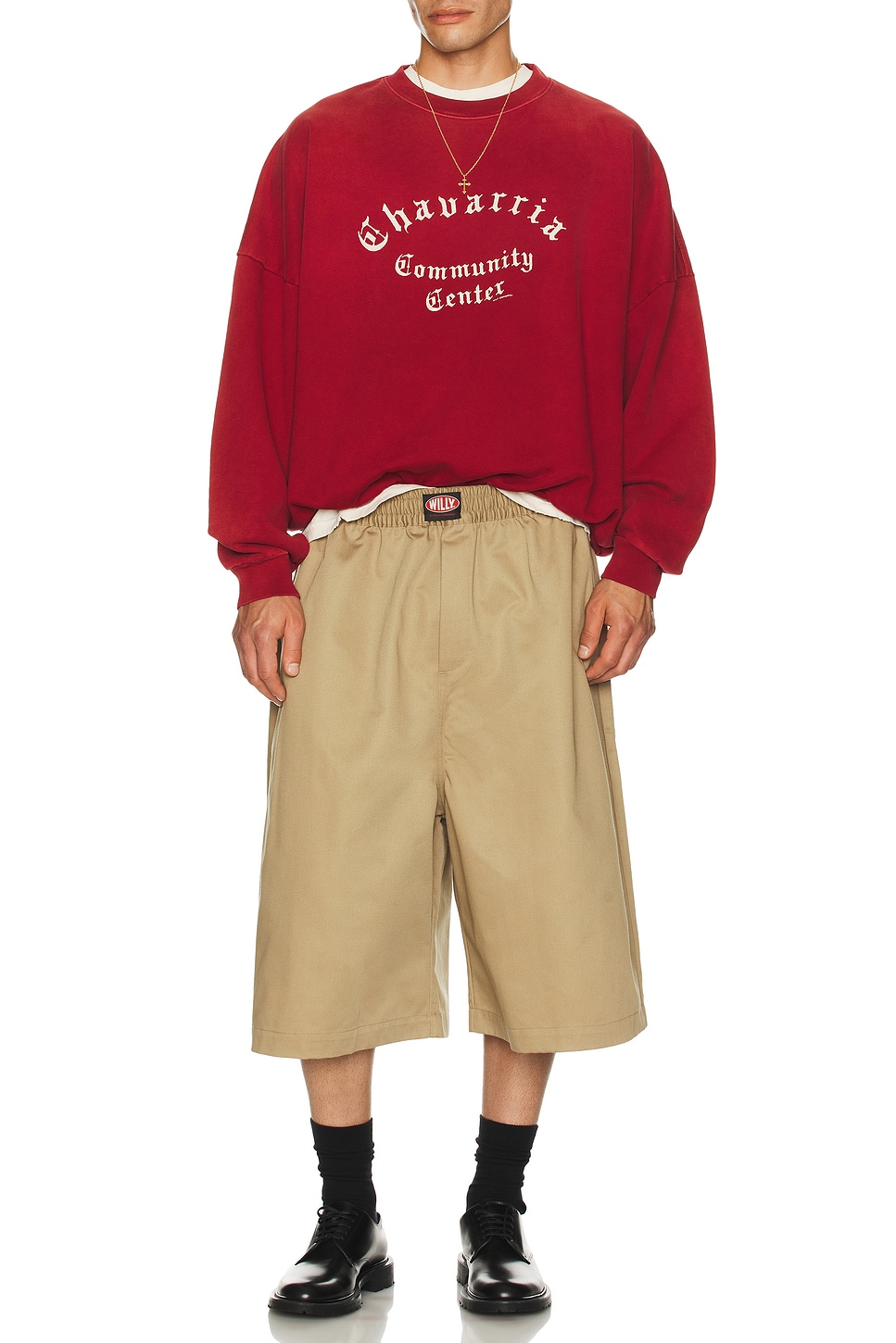 Image 1 of Willy Chavarria Kendrick Boxer Shorts in Khaki