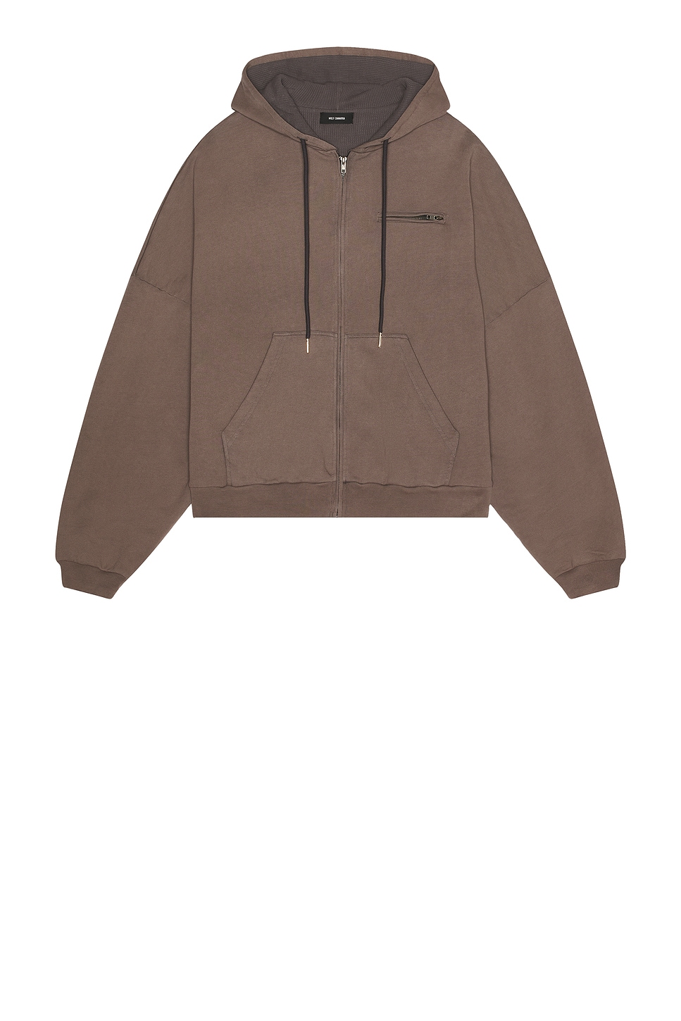 Bomber Hoodie in Taupe