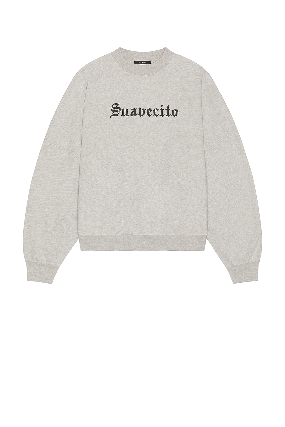 Image 1 of Willy Chavarria Suavacito Hooligan Crew Neck Sweatshirt in Heather Grey
