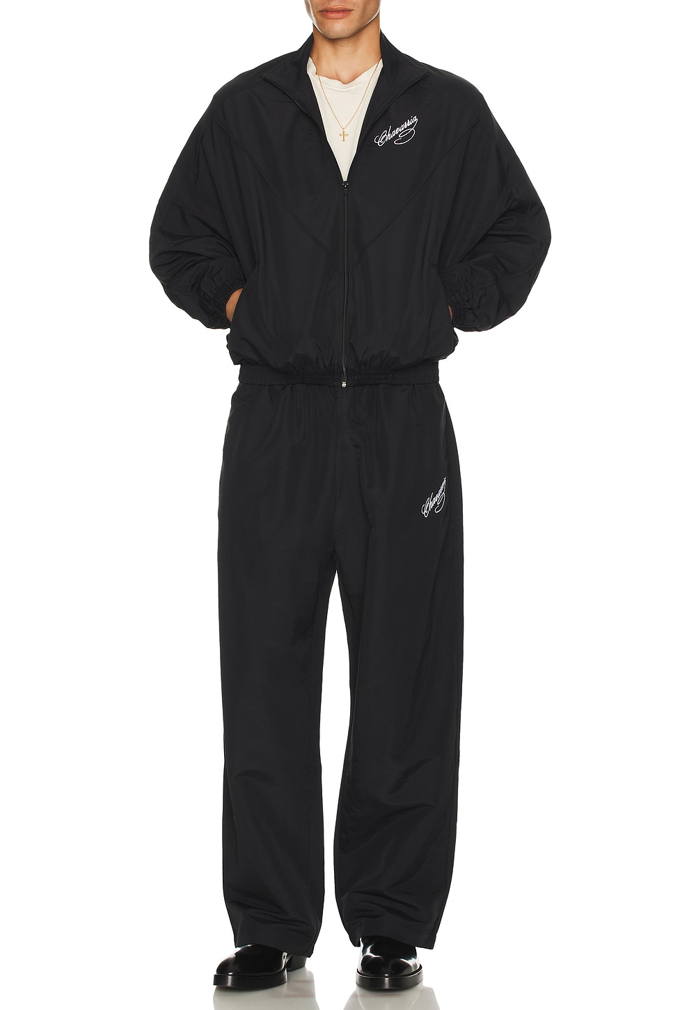 Image 1 of Willy Chavarria Ruff Rider Track Pants in Black