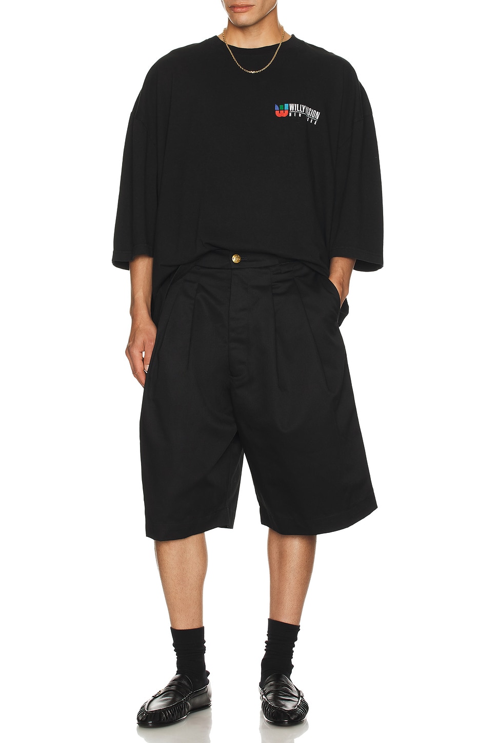 Image 1 of Willy Chavarria Willy Vision Buffalo Tee in Black
