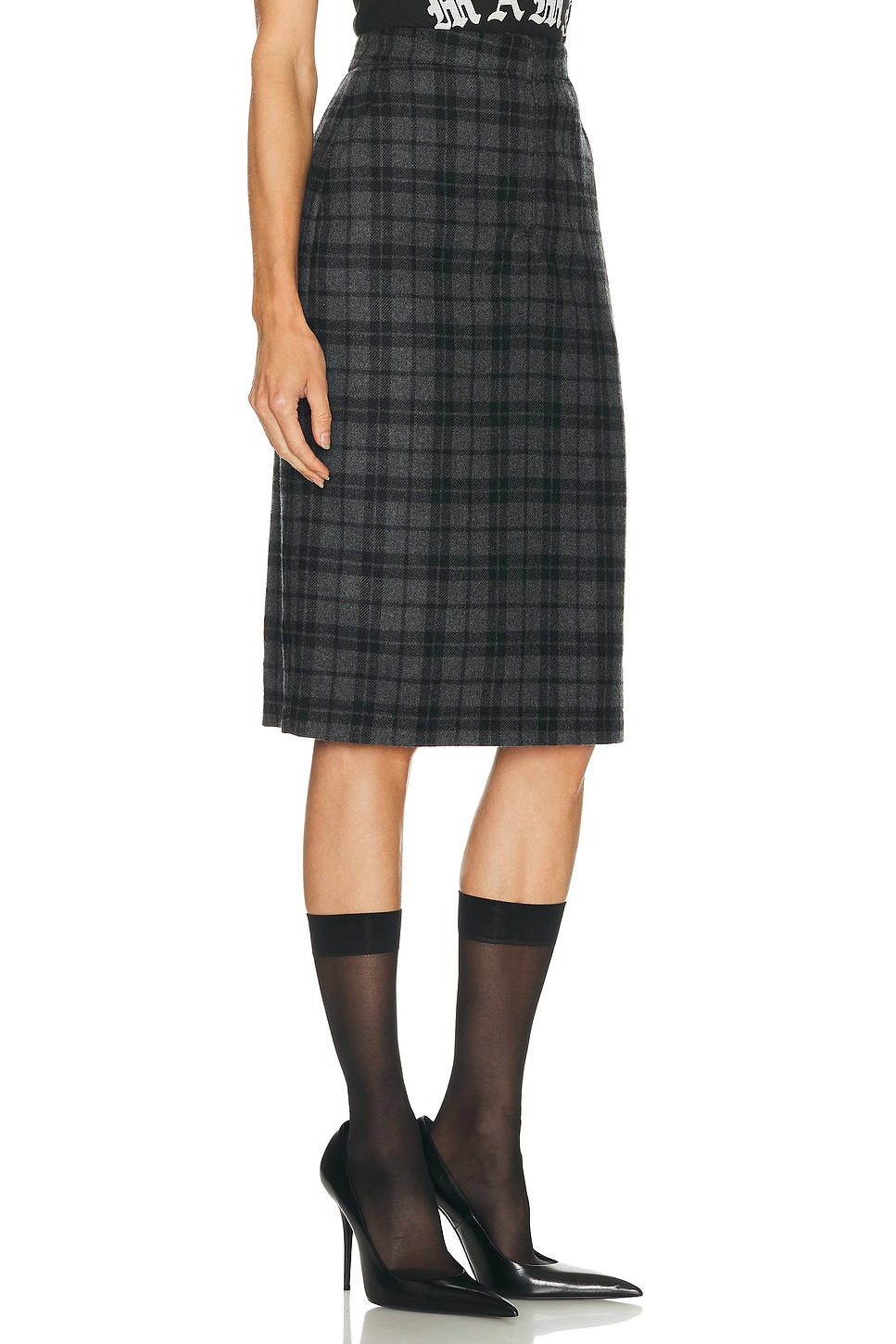 Willy Chavarria Zipped Skirt In Gray