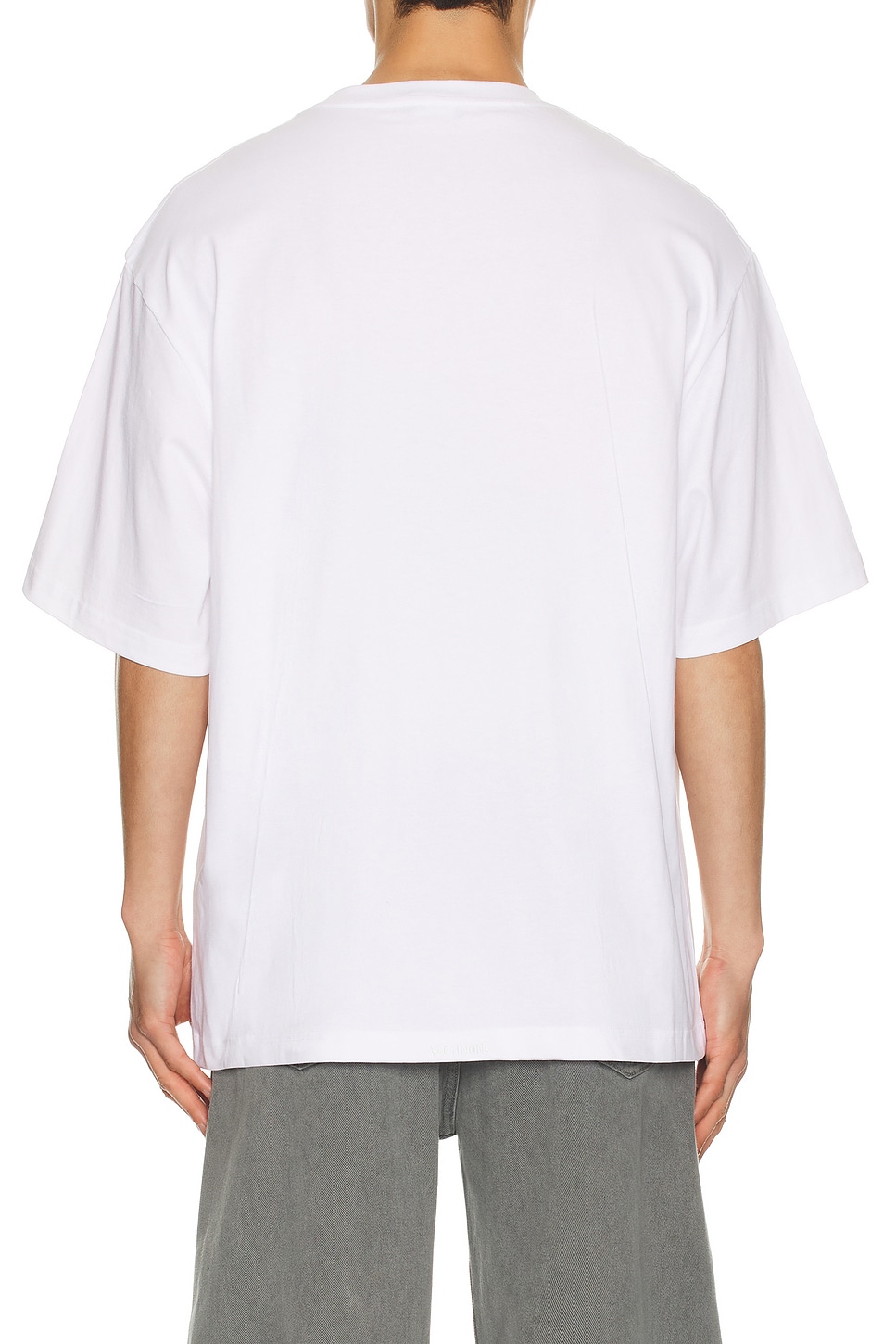 We11 Done Watercolor Monster T-shirt In White