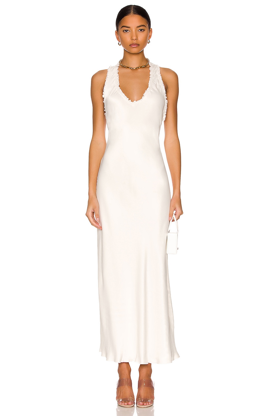 Image 1 of Weekend Stories Keely Dress in Ivory