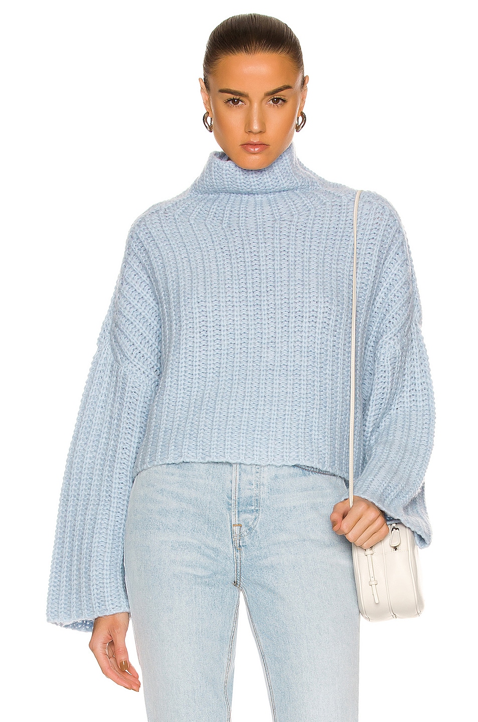 Image 1 of Weekend Stories Alexi Pullover in Sky Blue