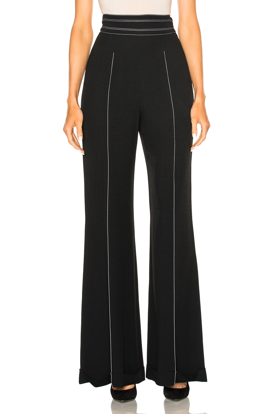 Image 1 of Wes Gordon High Waisted Pant in Black