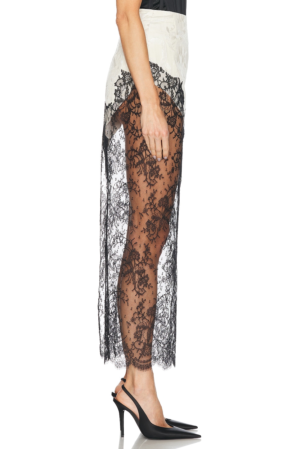 WIEDERHOEFT Pegged Pencil Skirt thumbnail